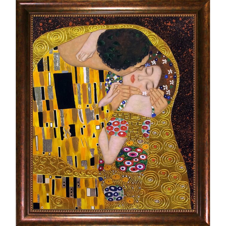 La Pastiche Luxury Line The Kiss by Gustav Klimt Picture Frame